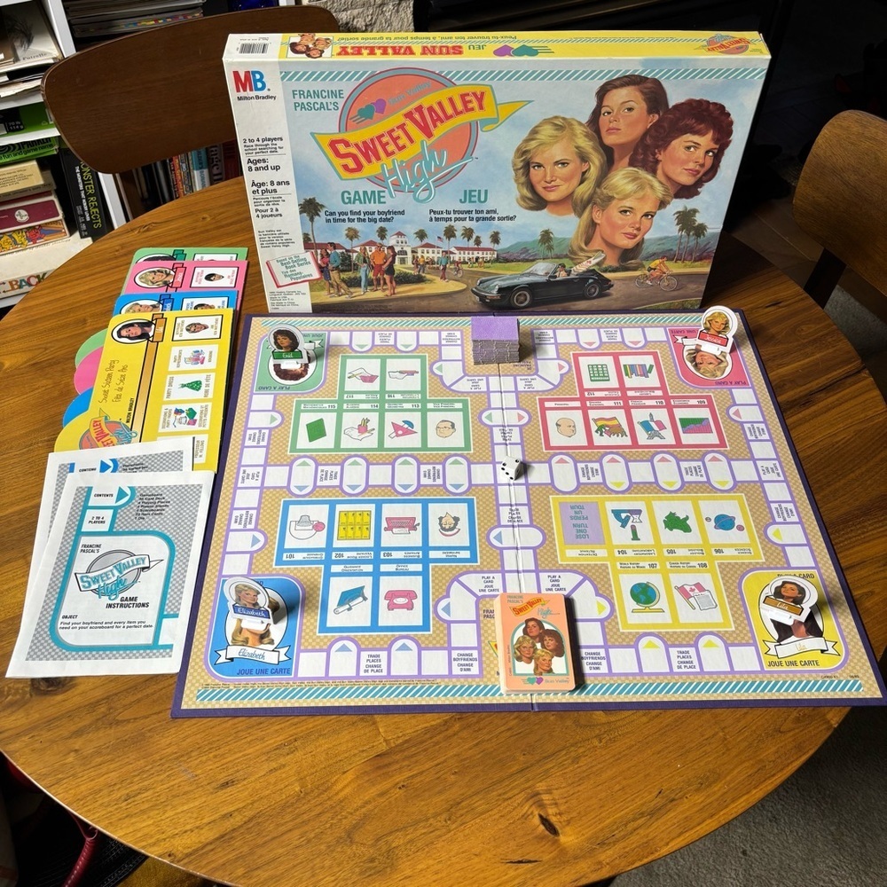 Milton Bradley 1989 Sweet Valley High board game- complete